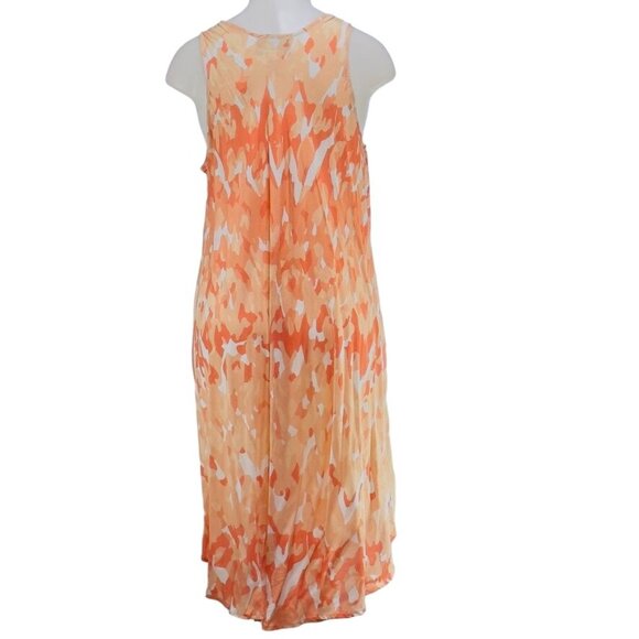 AMERICAN CROWN Women's Sleeveless Orange Abstract Print Dress One Size Fits Most - Picture 10 of 10